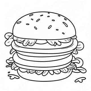 Wendy S Delicious Burgers Coloring Page 55274-43721