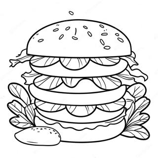 Wendy S Delicious Burgers Coloring Page 55274-43722