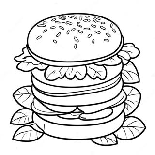 Wendy S Delicious Burgers Coloring Page 55274-43723