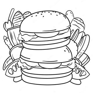 Wendy S Delicious Burgers Coloring Page 55274-43724