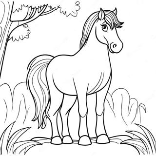 Draft Horse Coloring Page 55313-43761