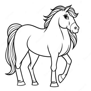 Draft Horse Coloring Page 55313-43762