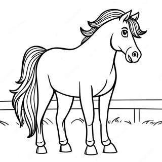 Draft Horse Coloring Page 55313-43764