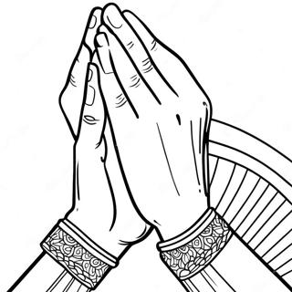 Praying Hands Coloring Page 55373-43817