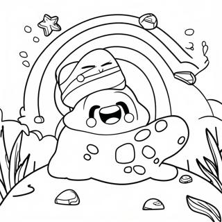 Rainbow Rocks Coloring Pages