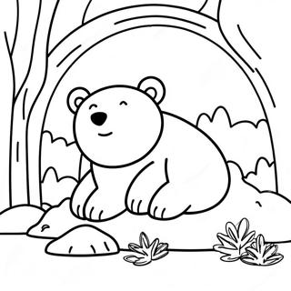 Hibernating Animals Coloring Pages