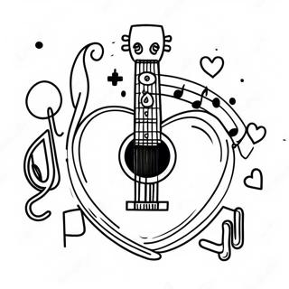 I Love Music Coloring Pages