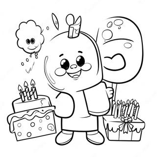 Happy 7th Birthday Coloring Pages