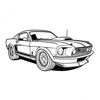 Mustang Rennwagen Ausmalbild 55463-43882