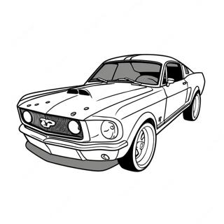 Mustang Rennwagen Ausmalbild 55463-43884