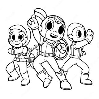 Rainbow Rangers Coloring Pages