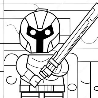 Deathstroke Lego Character Coloring Page 55523-43921