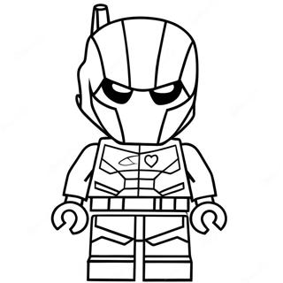 Deathstroke Lego Character Coloring Page 55523-43922