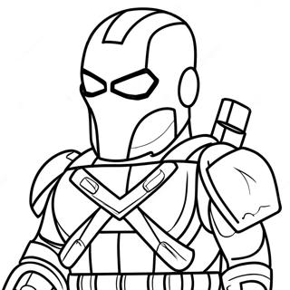 Deathstroke Lego Character Coloring Page 55523-43923