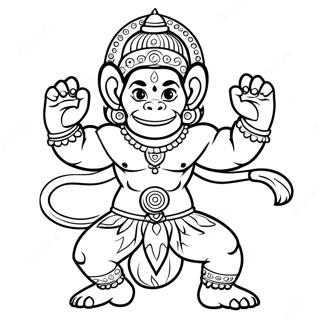 Hanuman Coloring Pages