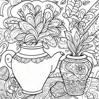 Talavera Pottery Coloring Page 55583-43970