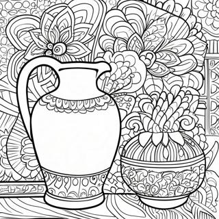 Talavera Pottery Coloring Page 55583-43971