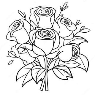 Roses For Adults Coloring Pages