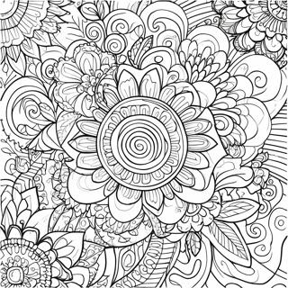 Intricate Rose Mandala Coloring Page 55604-43994