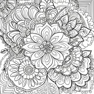 Intricate Rose Mandala Coloring Page 55604-43996