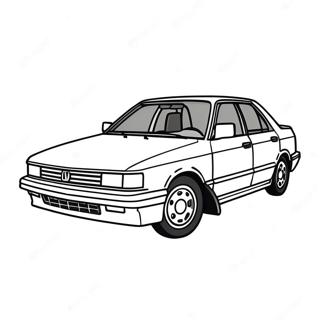 Honda Accord Classic Model Coloring Page 55613-43998