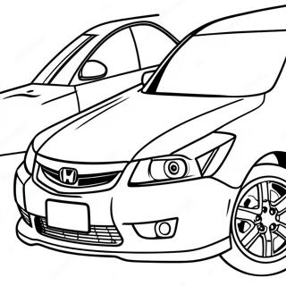 Honda Accord Sporty Design Coloring Page 55614-44004