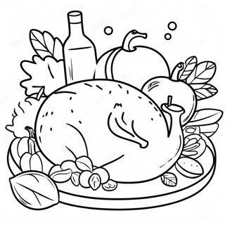 Friendsgiving Coloring Pages