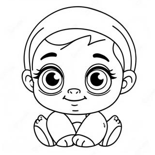 Adorable Lol Baby With Big Eyes Coloring Page 55674-44053