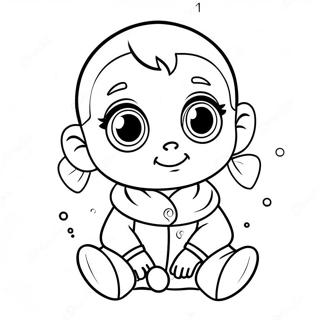 Adorable Lol Baby With Big Eyes Coloring Page 55674-44054