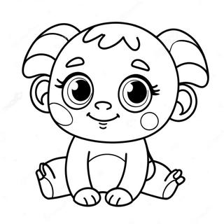 Adorable Lol Baby With Big Eyes Coloring Page 55674-44055