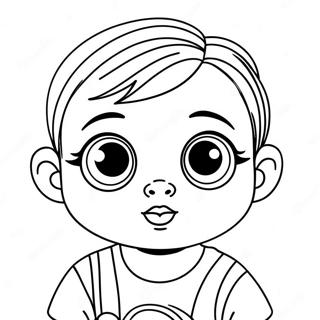 Adorable Lol Baby With Big Eyes Coloring Page 55674-44056