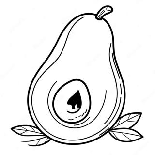 Avocado Coloring Page 5570-4430