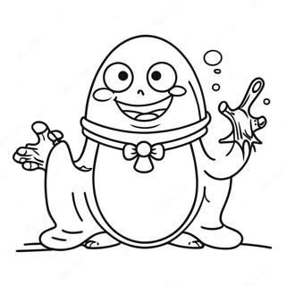 Koro Sensei Smiling Coloring Page 55714-44082