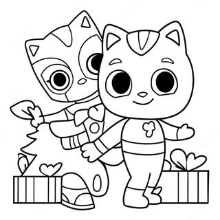 Pj Masks Christmas Coloring Pages