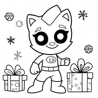 Pagina Da Colorare Di Pj Masks Per Natale 55743-44100