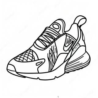 Colorful Nike Air Max 270 Design Coloring Page 55774-44125