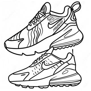 Colorful Nike Air Max 270 Design Coloring Page 55774-44126