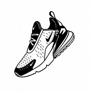 Colorful Nike Air Max 270 Design Coloring Page 55774-44128