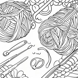 Page À Colorier Outils De Tricot Et Laine 55793-44131