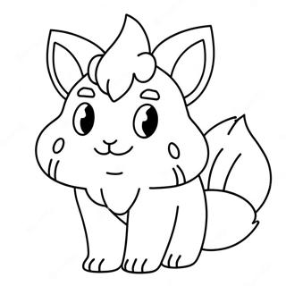 Vulpix Coloring Pages