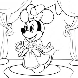 Princess Minnie Mouse Coloring Page 55823-44160