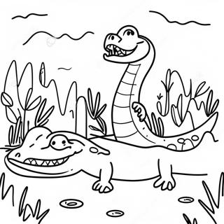 Swamp Coloring Pages