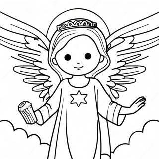 Angelic Beings In The Kingdom Coloring Page 55864-44197