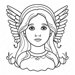 Angelic Beings In The Kingdom Coloring Page 55864-44200