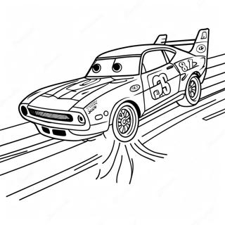 Dirt Track Race Car Coloring Pages