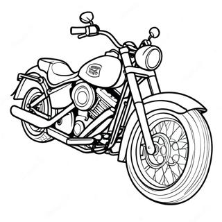 Harley Davidson Motorcycle Coloring Page 55923-44251