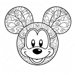 Mickey Ears Coloring Pages