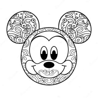 Mickey Ears Coloring Page 55933-44247