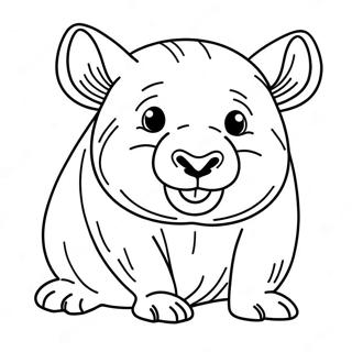 Wombat Coloring Pages