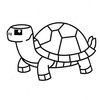 Minecraft Turtle Coloring Pages